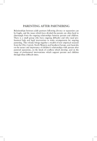 صورة الغلاف: Parenting after Partnering 1st edition 9781841137827