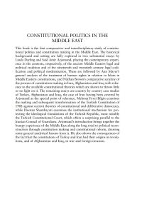 Cover image: Constitutional Politics in the Middle East 1st edition 9781841137735