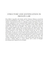 Cover image: Structure and Justification in Private Law 1st edition 9781841138077