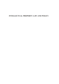 Cover image: Intellectual Property Law and Policy Volume 10 1st edition 9781841138275