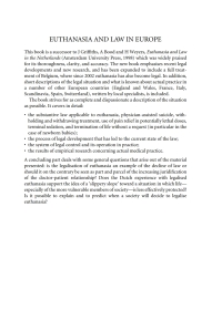 صورة الغلاف: Euthanasia and Law in Europe 1st edition 9781841137001