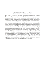 Titelbild: Contract Damages 1st edition 9781841137414