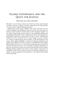 Imagen de portada: Global Governance and the Quest for Justice - Volume III 1st edition 9781841134079