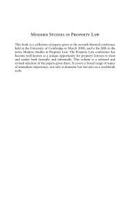 表紙画像: Modern Studies in Property Law - Volume 5 1st edition 9781841139609