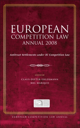 Cover image: European Competition Law Annual 2008 1st edition 9781841139586
