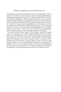 صورة الغلاف: Vertical Agreements and Competition Law 1st edition 9781841138718