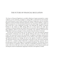 Imagen de portada: The Future of Financial Regulation 1st edition 9781841139104