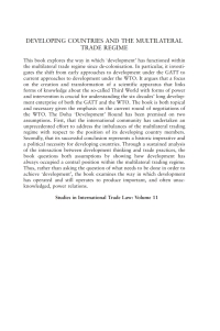 صورة الغلاف: Developing Countries and the Multilateral Trade Regime 1st edition 9781849460309