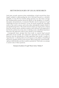 Imagen de portada: Methodologies of Legal Research 1st edition 9781849464994