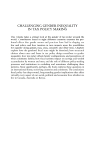 Imagen de portada: Challenging Gender Inequality in Tax Policy Making 1st edition 9781849461238