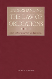 Cover image: Understanding the Law of Obligations 1st edition 9781841131832