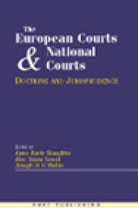 Cover image: The European Court and National Courts 1st edition 9781901362268