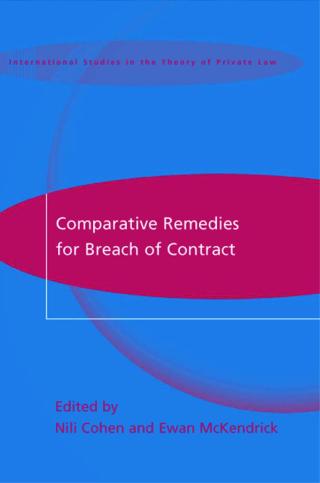 Cover image: Comparative Remedies for Breach of Contract 1st edition 9781841134536