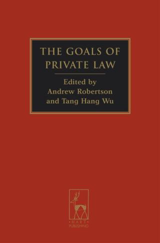 Imagen de portada: The Goals of Private Law 1st edition 9781841139098