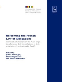 Immagine di copertina: Reforming the French Law of Obligations 1st edition 9781841138053