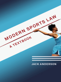 Cover image: Modern Sports Law 1st edition 9781841136851