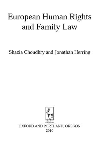Cover image: European Human Rights and Family Law 1st edition 9781841131757