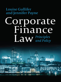Cover image: Corporate Finance Law 1st edition 9781849460040