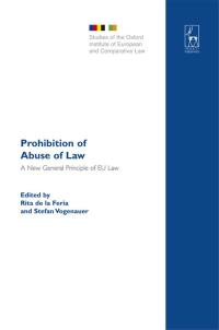 Imagen de portada: Prohibition of Abuse of Law 1st edition 9781841139388