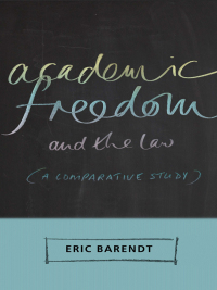 Cover image: Academic Freedom and the Law 1st edition 9781841136943