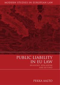 Imagen de portada: Public Liability in EU Law 1st edition 9781849461337