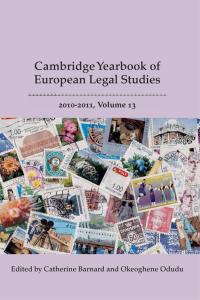 صورة الغلاف: Cambridge Yearbook of European Legal Studies, Vol 13, 2010-2011 1st edition 9781849461993