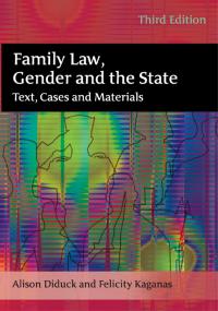 Omslagafbeelding: Family Law, Gender and the State 3rd edition 9781849461498