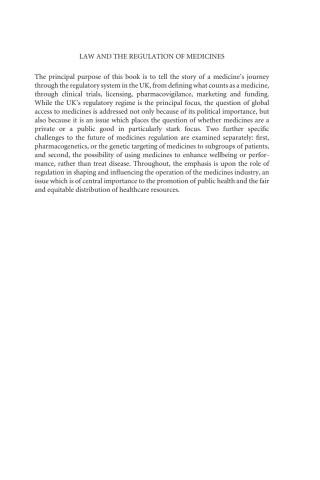 Cover image: Law and the Regulation of Medicines 1st edition 9781849461795