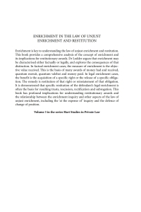 Imagen de portada: Enrichment in the Law of Unjust Enrichment and Restitution 1st edition 9781849463294