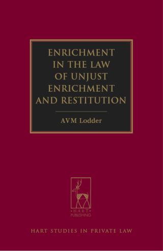 Cover image: Enrichment in the Law of Unjust Enrichment and Restitution 1st edition 9781849463294