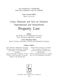表紙画像: Cases, Materials and Text on Property Law 1st edition 9781841137506