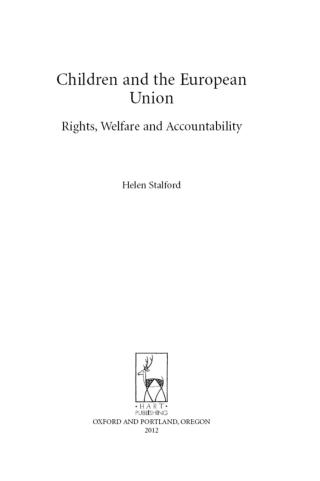 Cover image: Children and the European Union 1st edition 9781841137650