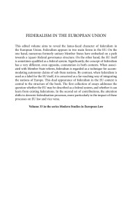Imagen de portada: Federalism in the European Union 1st edition 9781849462426