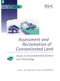 Imagen de portada: Assessment and Reclamation of Contaminated Land 1st edition 9780854042753