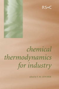 Titelbild: Chemical Thermodynamics for Industry 1st edition 9780854045914