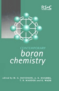 Omslagafbeelding: Contemporary Boron Chemistry 1st edition 9780854048359