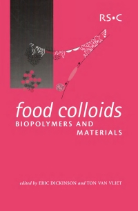 Imagen de portada: Food Colloids, Biopolymers and Materials 1st edition 9780854048717