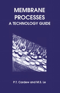 صورة الغلاف: Membrane Processes 1st edition 9780854044542