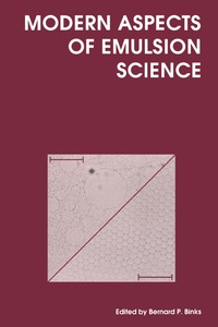 Cover image: Modern Aspects of Emulsion Science 1st edition 9780854044399