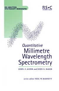 Cover image: Quantitative Millimetre Wavelength Spectrometry 1st edition 9780854045754