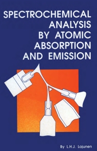 Imagen de portada: Spectrochemical Analysis by Atomic Absorption and Emission 1st edition 9780851868738