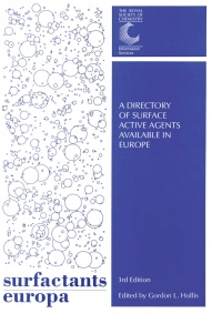 Cover image: Surfactants Europa 3rd edition 9780854048045