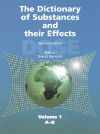 表紙画像: The Dictionary of Substances and their Effects (DOSE) 2nd edition 9780854048083