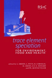 表紙画像: Trace Element Speciation for Environment, Food and Health 1st edition 9780854044597