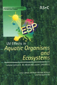 صورة الغلاف: UV Effects in Aquatic Organisms and Ecosystems 1st edition 9780854043019