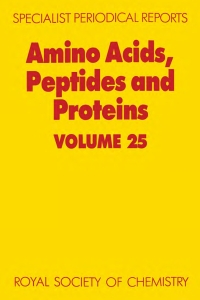 Imagen de portada: Amino Acids, Peptides and Proteins 1st edition 9780851862347