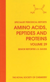 Imagen de portada: Amino Acids, Peptides and Proteins 1st edition 9780854042173