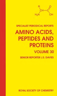 Imagen de portada: Amino Acids, Peptides and Proteins 1st edition 9780854042227