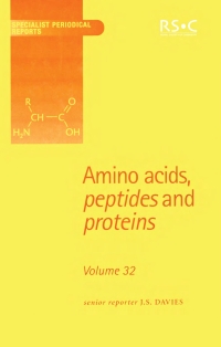 Imagen de portada: Amino Acids, Peptides and Proteins 1st edition 9780854042326