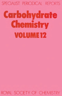 Imagen de portada: Carbohydrate Chemistry 1st edition 9780851869407